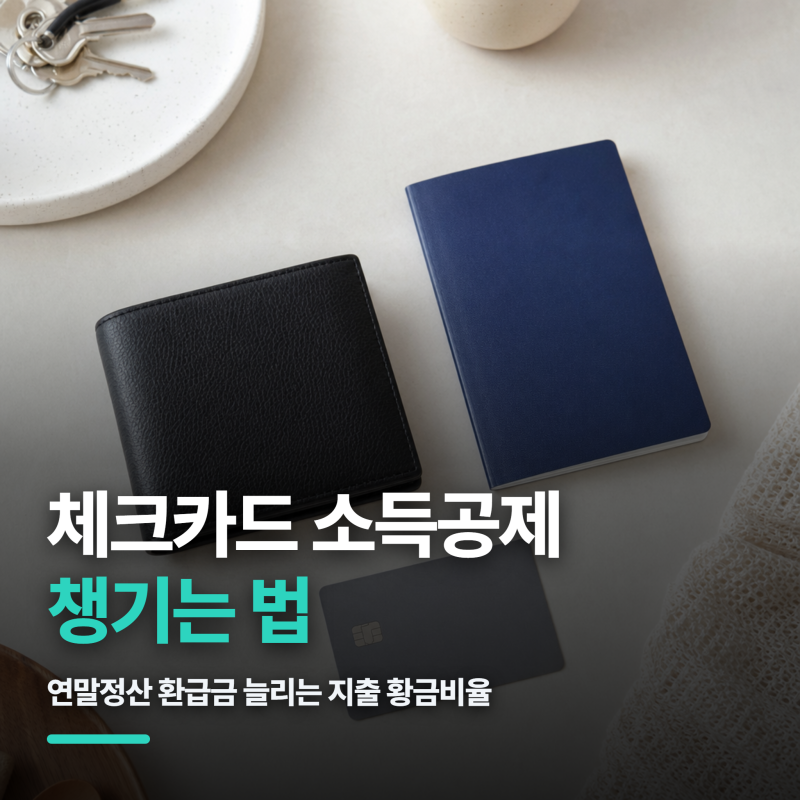 체크카드 소득공제 챙기는 법, 연말정산 환급금 늘리는 지출 황금비율