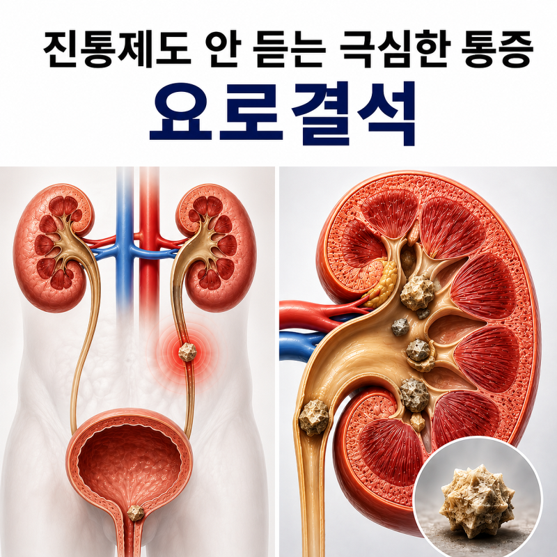 진통제도 안 듣는 통증, 요로결석 신호