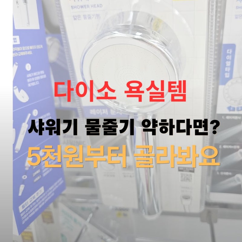 다이소 샤워기헤드 5천 원, 물줄기부터 호스 길이까지 골라 쓸 수 있어요