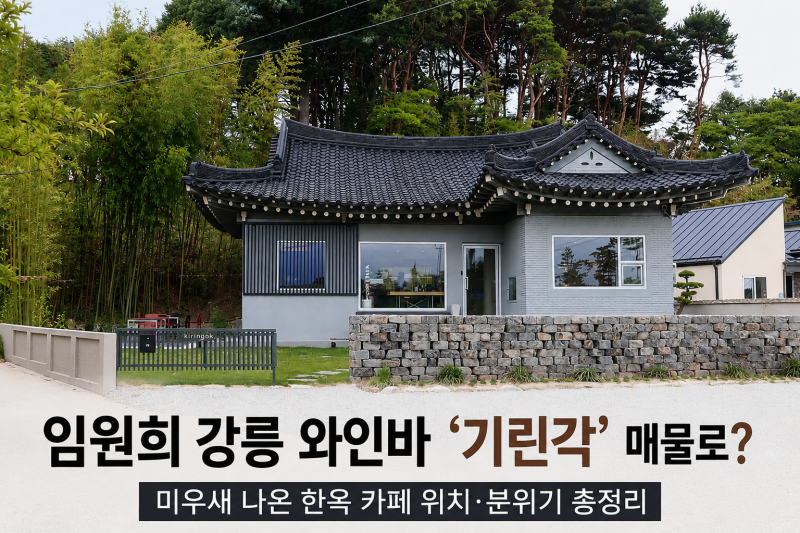 임원희 강릉 와인바 기린각 매물로?｜미우새 나온 한옥 카페 위치·분위기 총정리