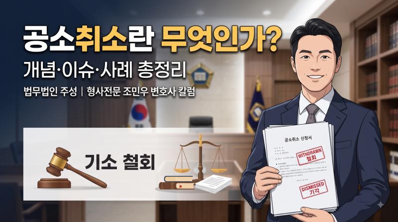 요즘 뉴스에 자주 나오는 '공소취소', 무죄와는 무엇이 다를까? | 형사소송법 핵심 정리