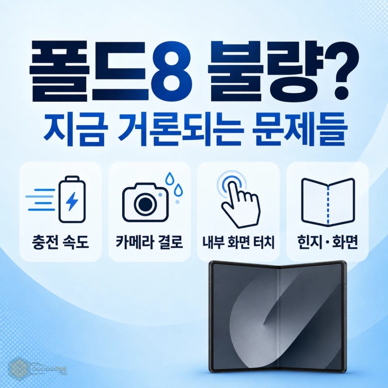 갤럭시 Z폴드8 불량? 지금 거론되는 충전·터치·힌지 문제 정리