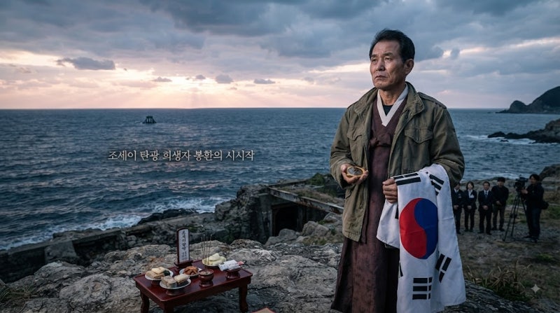 "강제동원의 비극, 조세이 탄광 억울한 희생자 유해 수습 현장을 가다 : 장묘풍수명장 김진태....