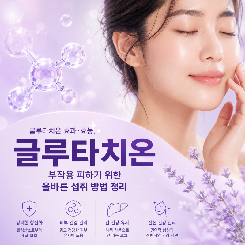 글루타치온 효과 효능, 부작용 피하기 위한 올바른 섭취 방법 정리