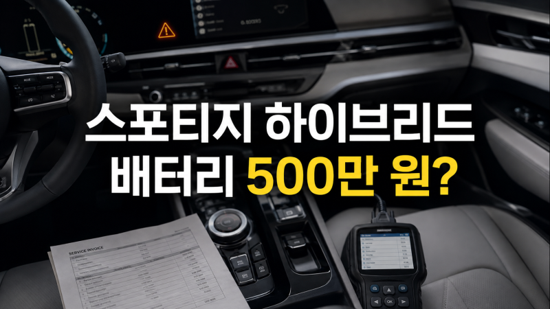 스포티지 하이브리드 (배터리 교체비용,보증기간,해결방법 총정리)