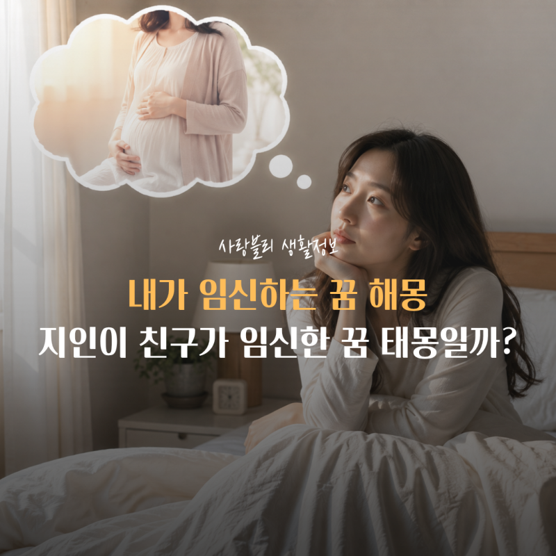 내가 임신하는 꿈 해몽, 지인이 친구가 임신하는 꿈 태몽일까?