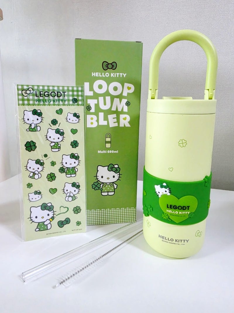 레고트 헬로키티 루프 텀블러 멀티 600ml 굿럭 내돈내산 솔직 후기
