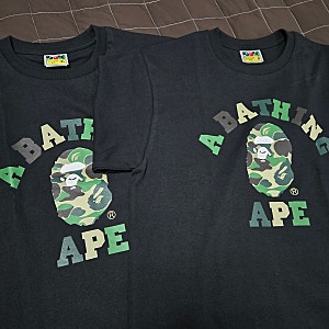 일본 여행 선물! 베이프(BAPE) 카모 로고 반팔티 커플룩 후기 (사이즈 팁 & 착샷)