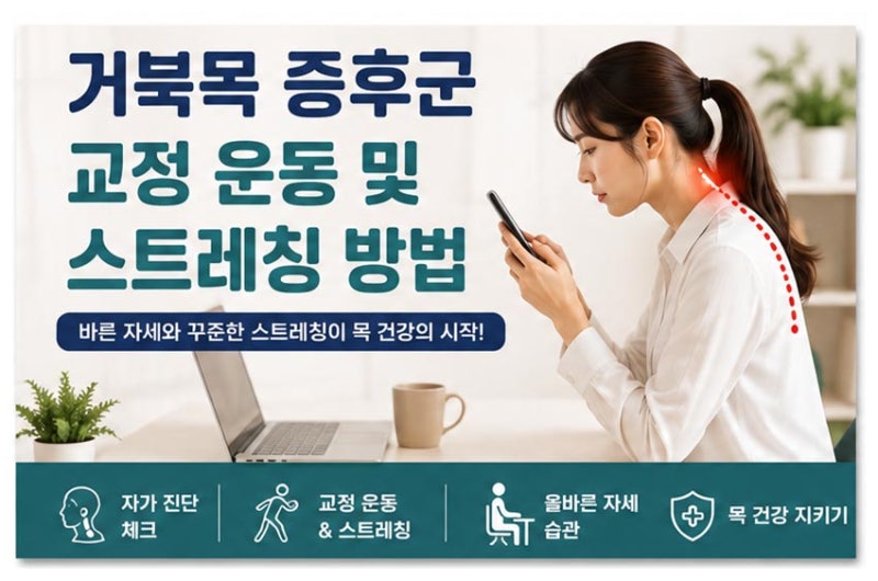 거북목 증후군 교정 운동 및 스트레칭 방법