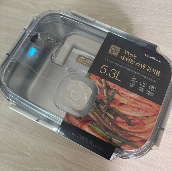 락앤락 숨쉬는 스텐 김치통 5.3L, 김치냉장고 없이 일반 냉장고 쓰는 집 기준