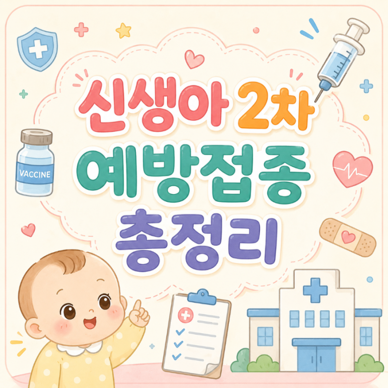 [육아 정보] 신생아 2차 예방접종 총정리/ 2개월 접종 종류·일정·주의사항