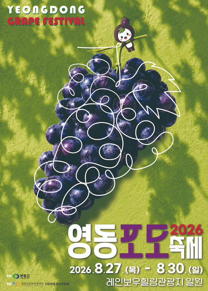 충북 영동 가볼만한곳 2026 영동포도축제 일정 주차 가수 라인업 총정리, 포도따기와 불꽃놀....