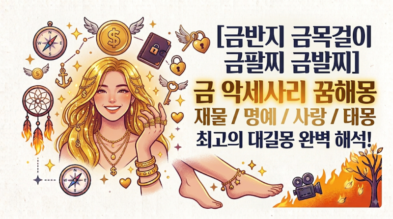 금반지 금목걸이 줍거나 찼다면? 무조건 로또 사야 할 대길몽!