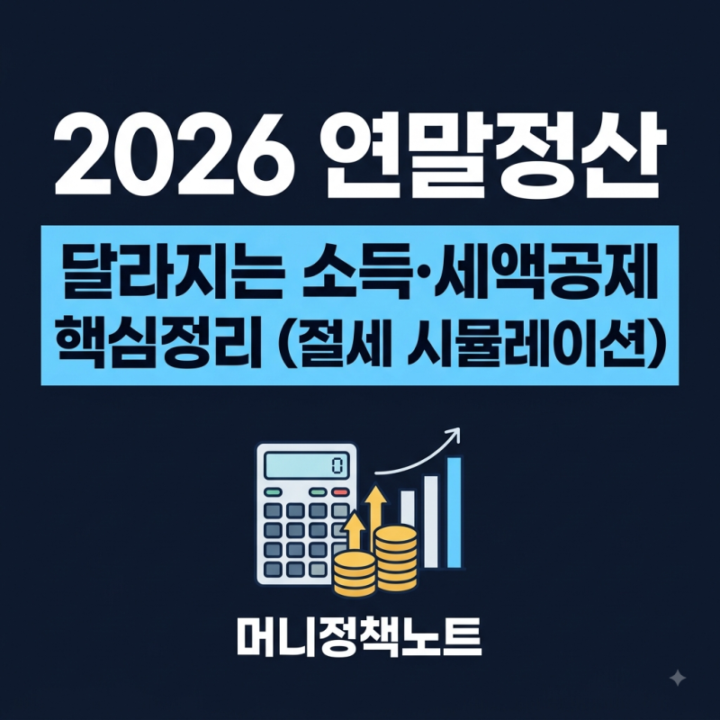 2026 연말정산 달라지는 점｜소득공제·세액공제 핵심정리 (절세 시뮬레이션)