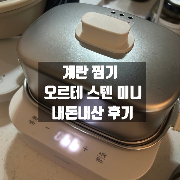 오르테 올스텐 미니 계란찜기 추천 | 2단으로 반숙 완숙 쉽게