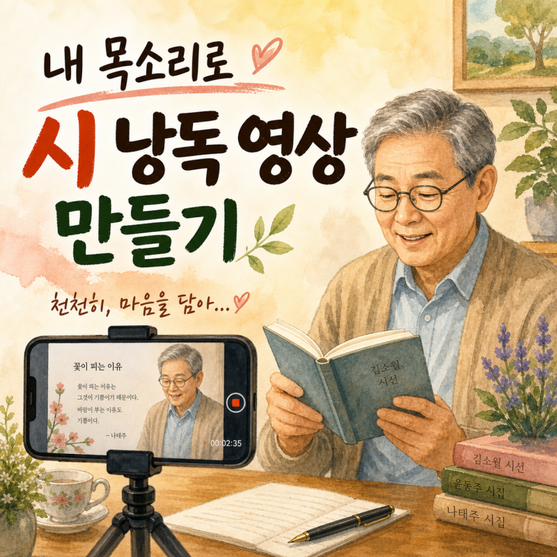 [갤럭시 꿀팁] 스마트폰 화면 녹화하는 법｜내 목소리로 시 낭독 영상 만들기