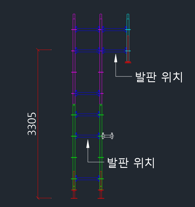 서울 노원 무빙워크 시스템비계 폐점 후 야간 작업