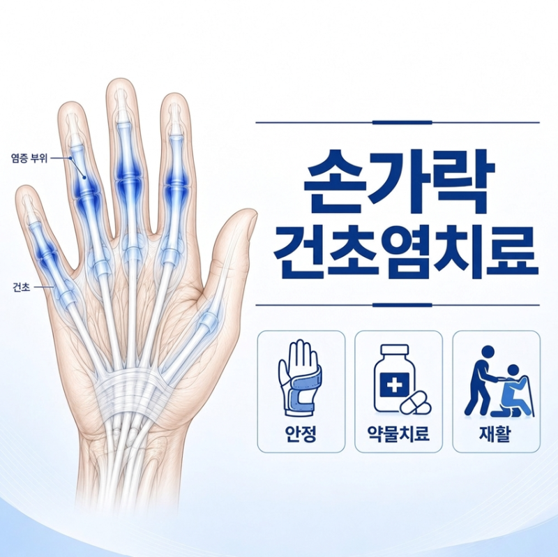 손가락건초염치료, 손가락이 뻣뻣하고 움직일 때 걸린다면?