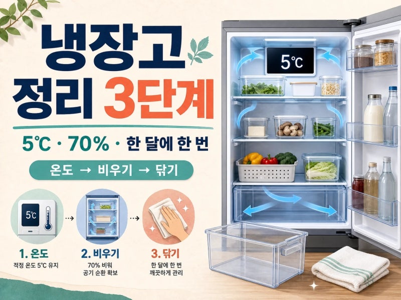 더위 안 꺾인 8월 냉장고 청소 방법은 온도부터 보는 순서 3단계 (+ 적정 용량 | 서랍 세척 | 해....