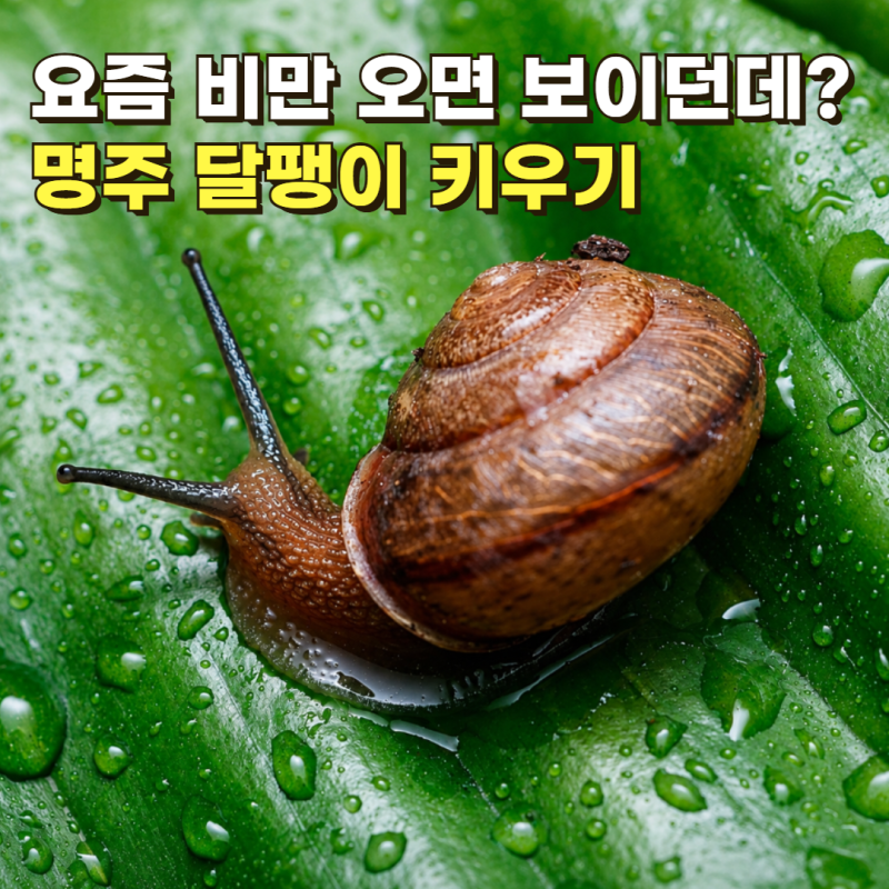 비만 오면 어디서 나올까? 명주달팽이 키우기 집·먹이·수명·알·번식까지