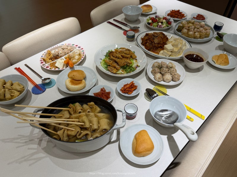 오늘뭐먹지? 집들이메뉴 추천 : 어묵탕, 유린기, 두부김치, 묵은지참치말이, 샐러드