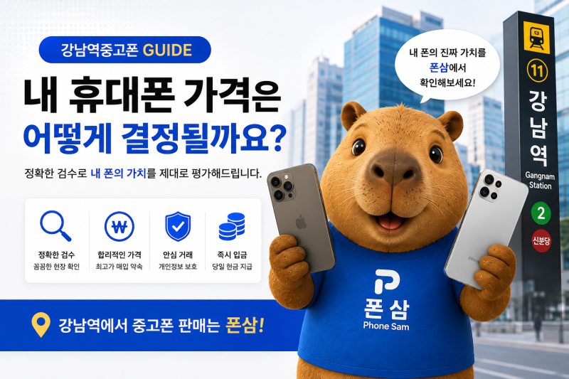 강남역중고폰 내 휴대폰 가격은 어떻게 결정될까요?