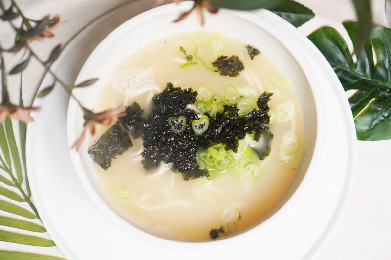 사골 칼국수 레시피 민호네한우곰탕 사골육수 활용!