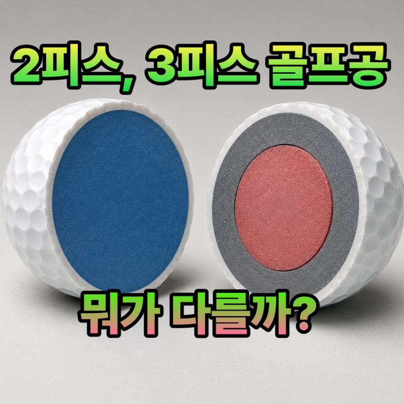 골프공 2피스 3피스 차이, 나는 어떤 공을 써야 할까?