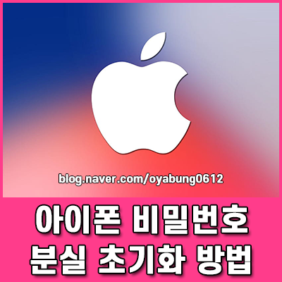 집에서 끝내는 아이폰 비밀번호 분실 초기화 방법
