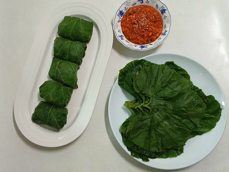 호박잎 찌는 법 호박잎 요리 손질 방법부터 찌는 시간 호박잎 쌈밥과 쌈장 만들기까지 호박....