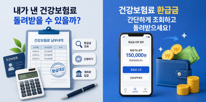 2026 건강보험료 환급금 조회 방법｜나도 돌려받을 돈이 있는지 확인해 봤습니다