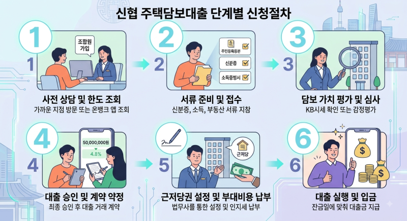 신협 주택담보대출 신청방법 총정리