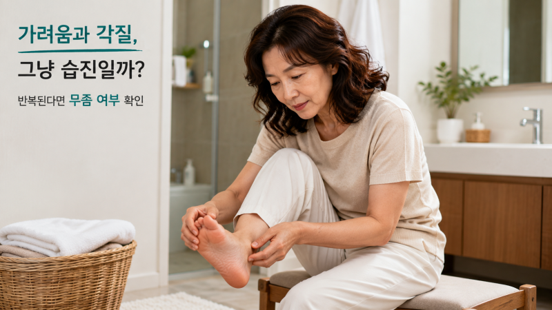 무좀 증상, 발가락 사이 가려움과 각질 그냥 습진일까?