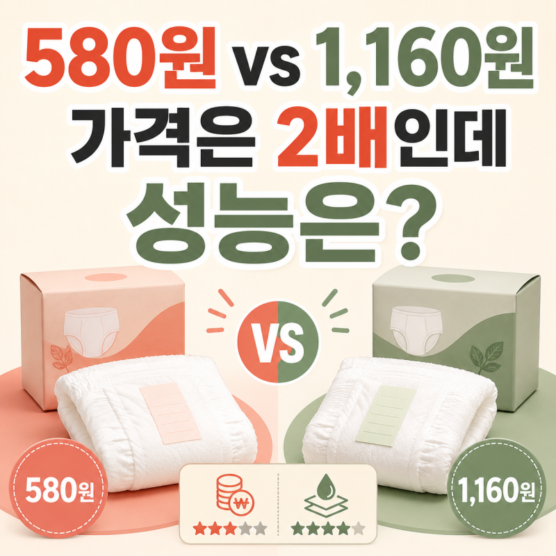 입는 생리대 비싸면 더 좋을까? 7종 비교해보니 580원짜리가 의외였다