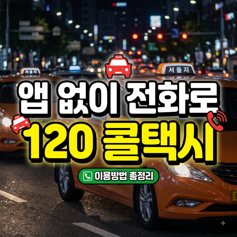 서울 콜택시 전화번호 및 예약 방법 앱 없이 부르는 동행 콜택시 요금 총정리(+장애인 콜택시....