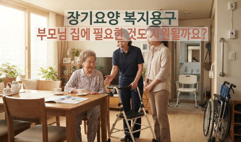 장기요양 복지용구, 부모님 집에 필요한 것도 지원될까요?
