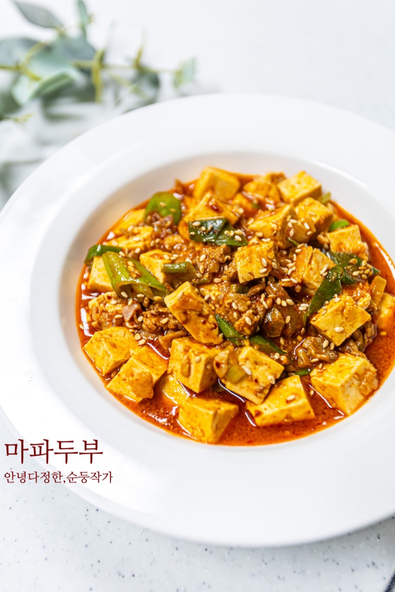 마파두부덮밥 만들기 마파두부 레시피 두반장없이 만드는법 간단한 한그릇음식 두부요리 추....