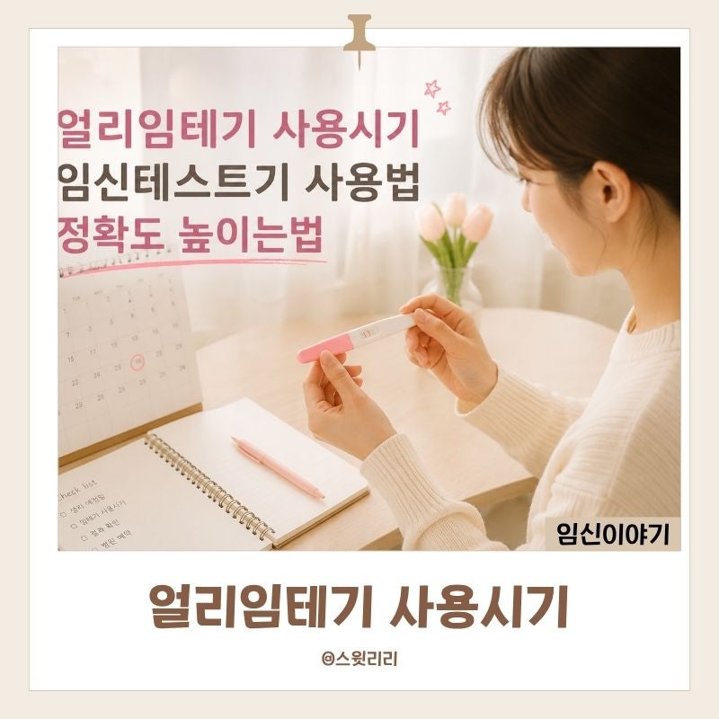 얼리임테기 사용시기 임신테스트기 사용법 정확도 높이는법