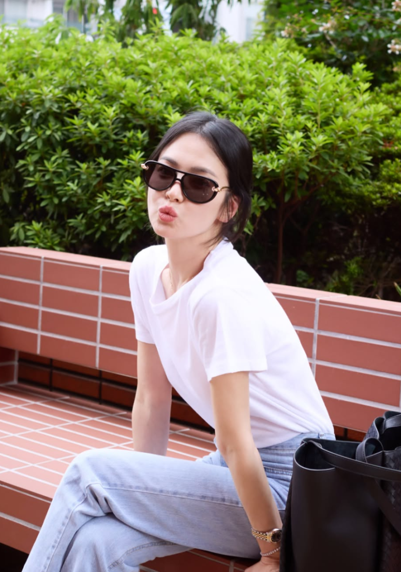 송혜교 일상, 청바지 코디법