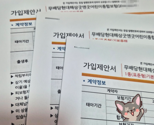 현대해상 태아보험 가입시기 30세 100세 만기 실비 내돈내산 금액 설계사 견적비교 후기! (db, ....