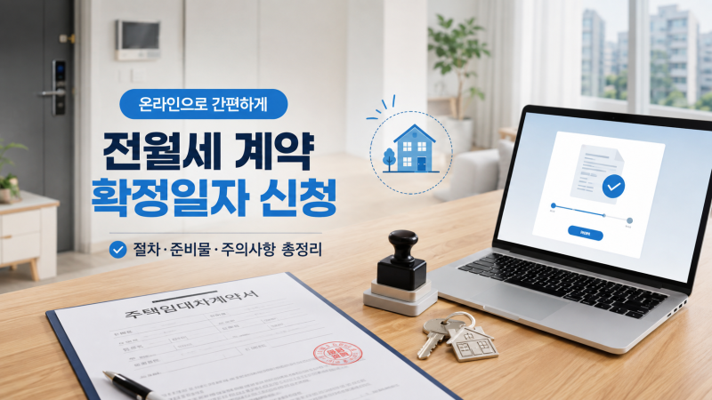 확정일자 인터넷 신청 방법｜전월세 신고와 준비서류까지