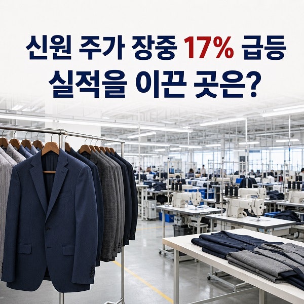 신원 주가 장중 17% 급등, 지이크보다 실적을 이끈 곳은?