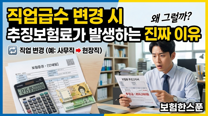 직업급수 변경 시 추징보험료가 발생하는 진짜 이유