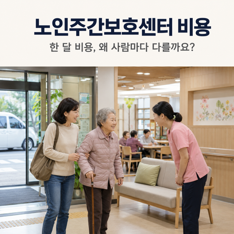 노인주간보호센터 한 달 비용 얼마일까? 정부지원과 본인부담금 정리