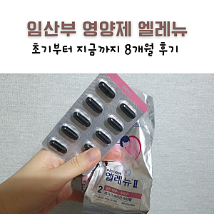 엘레뉴 임산부영양제 내돈내산 8개월후기(화장실 꿀팁)