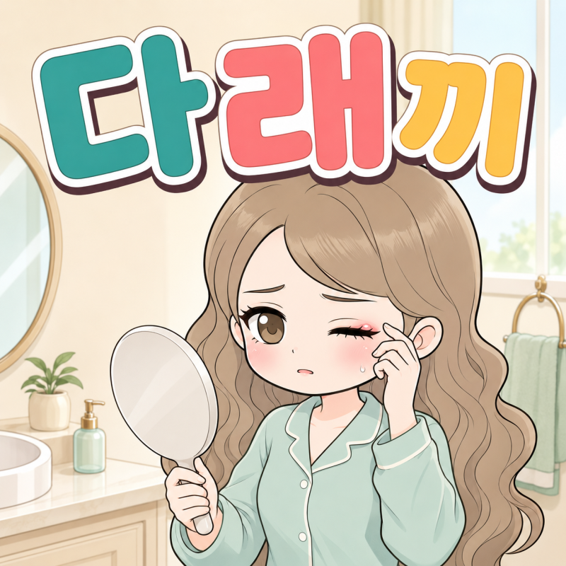 렌즈 오래 끼고 다래끼 날까?다래끼빨리낫는법!