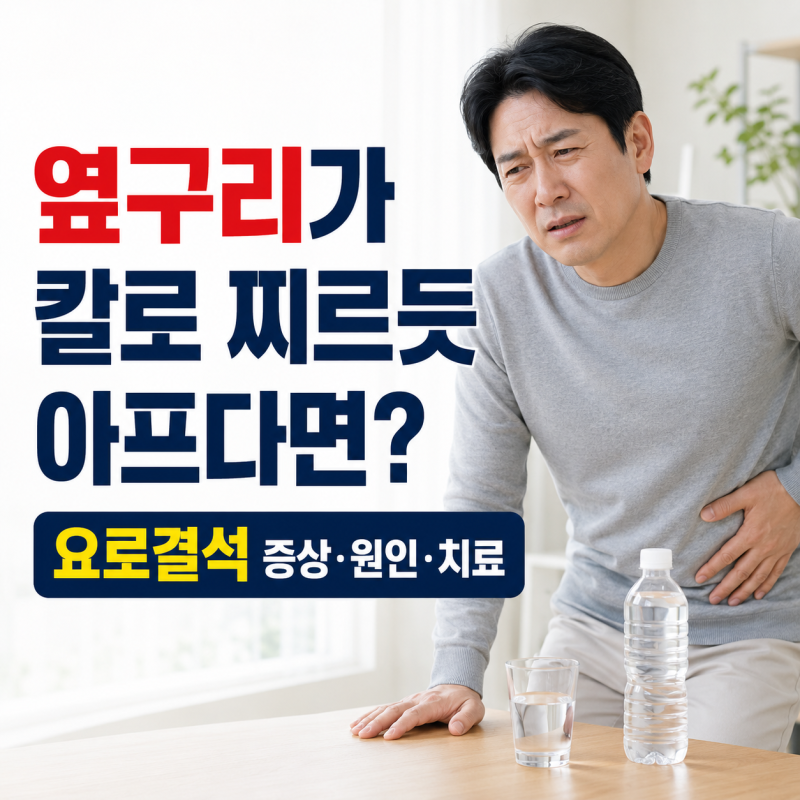 요로결석 증상과 원인｜옆구리 통증, 치료법과 예방법
