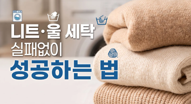 니트·울 소재 옷 첫 세탁 실패 없는 법
