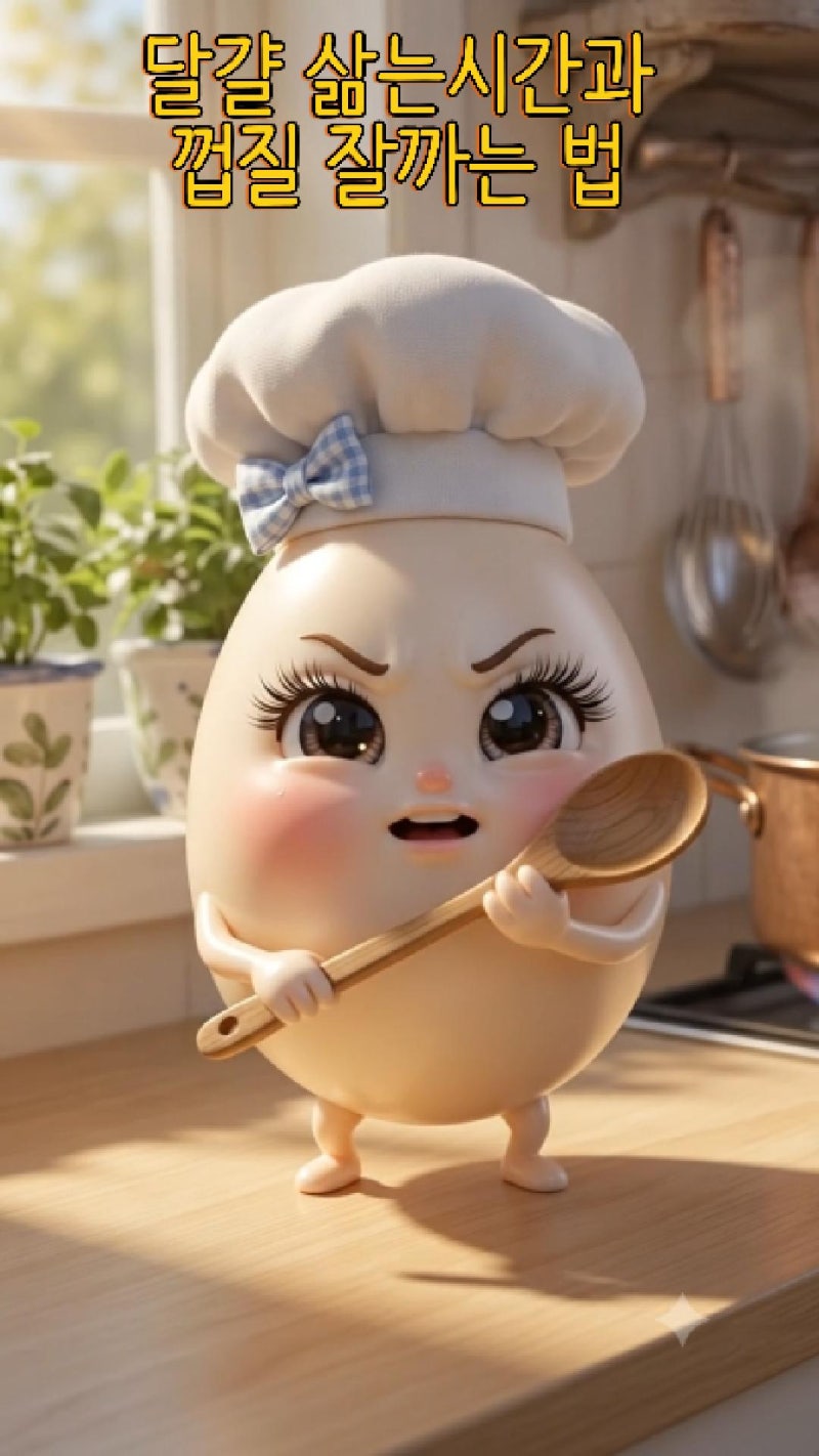 삶는 시간보다 이게 더 중요했습니다 — 삶은달걀 껍질 한번에 벗기는 법
