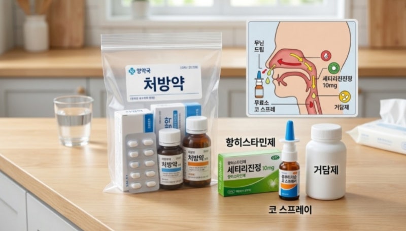 후비루증상 완화하는 생활습관과 후비루약 후비루증후군 원인